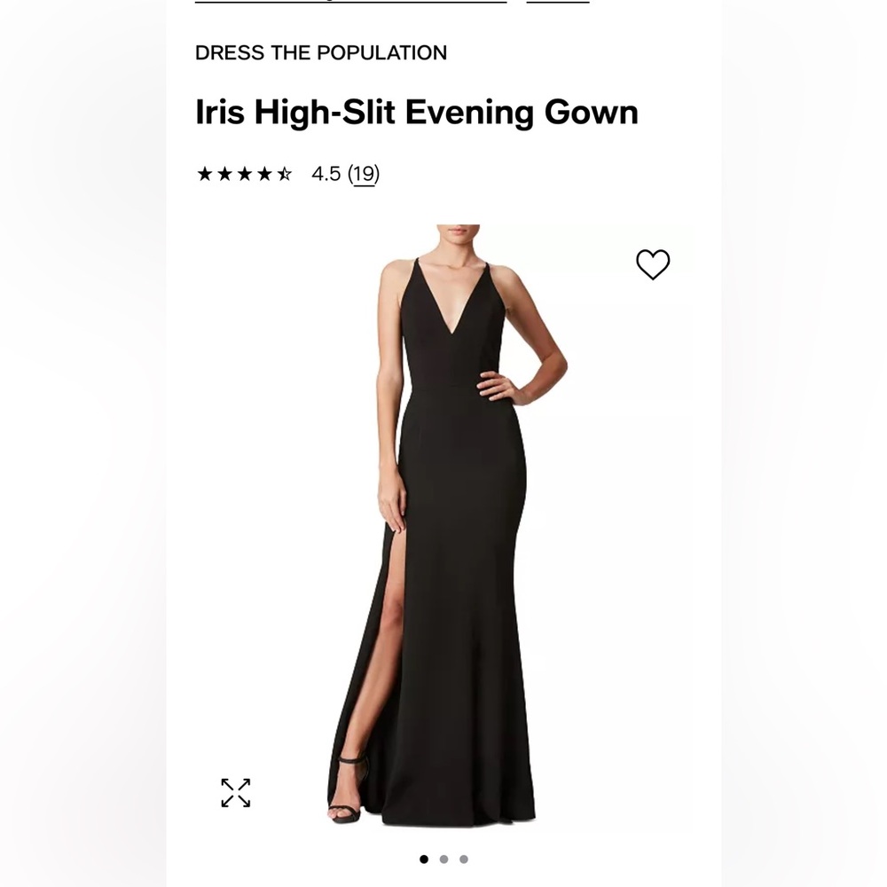 Black gown- DRESS THE POPULATION